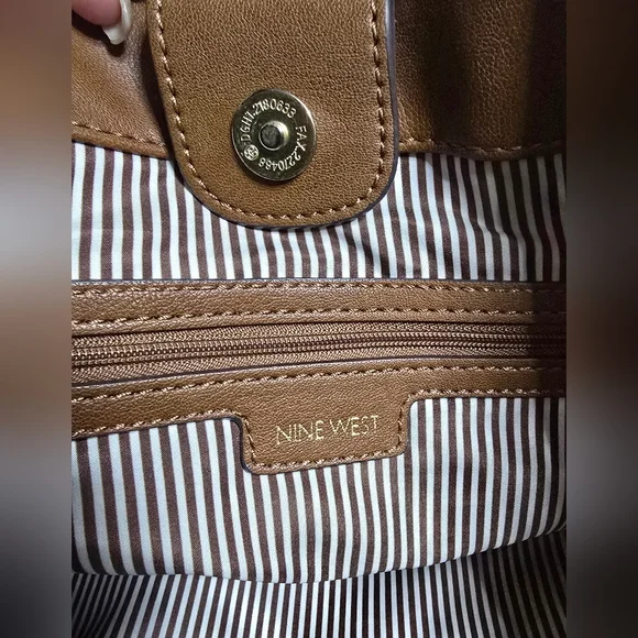 Nine West Purse Shoudler Bag Large Handbag Tote - Picture 12 of 15